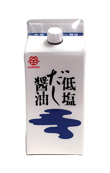 鎌田醤油 鎌田醤油 低塩だし醤油 紙パック 200ml×50本 減塩醤油の商品画像