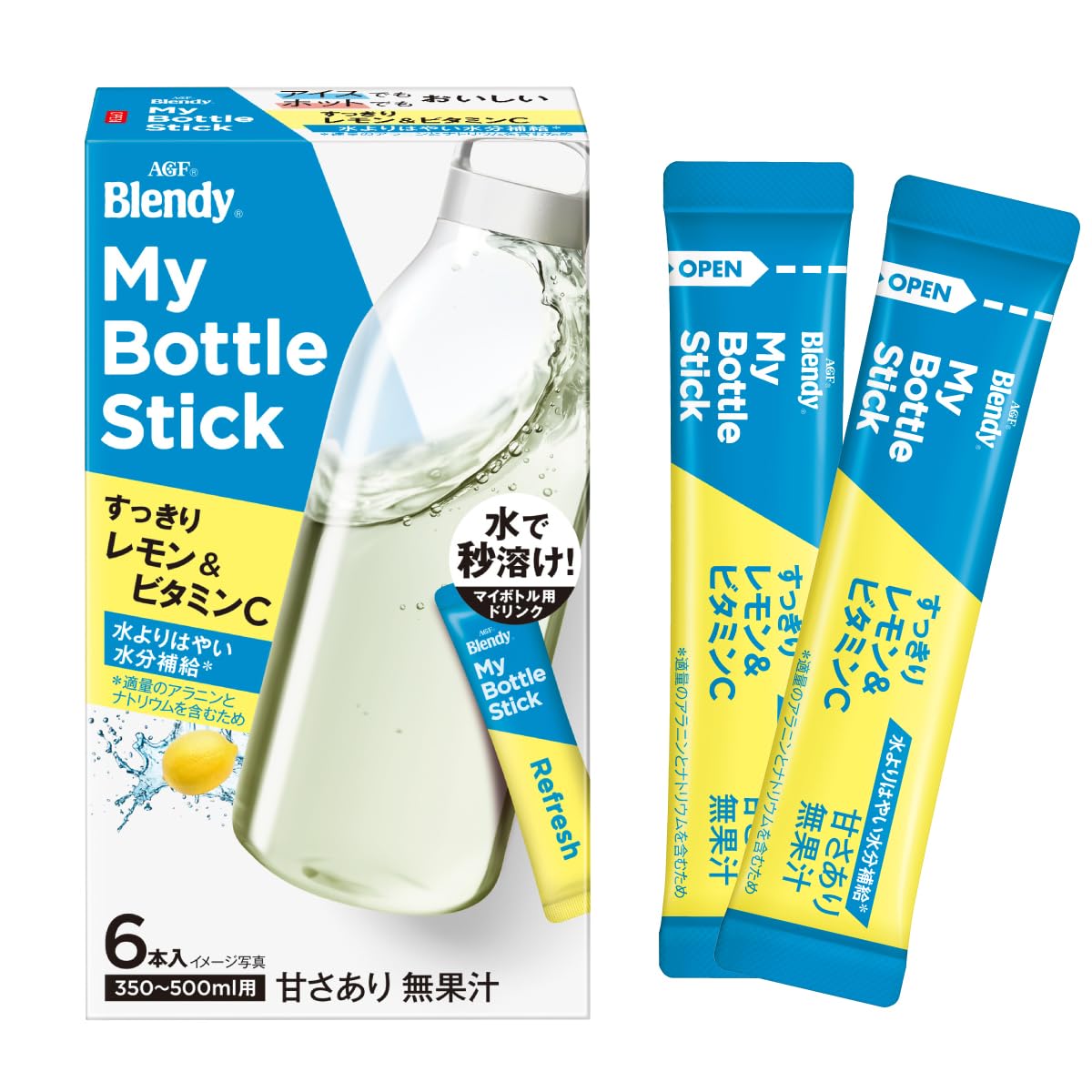 味の素 ブレンディ マイボトルスティック すっきり香るレモンV.C 6本 × 3個