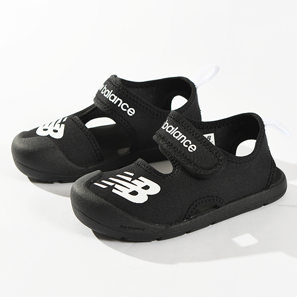  New balance пальцы ног защита сандалии вода суша обе для New Balance Kids baby Cruiser текстильная застёжка обувь ребенок обувь чёрный 