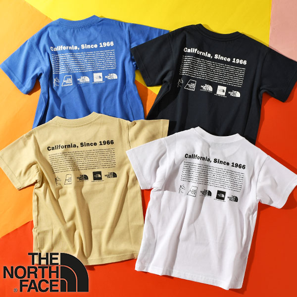  North Face short sleeves T-shirt child Kids THE NORTH FACEhi -stroke licca ru Logo tea NTJ32356 2024 spring summer new color 