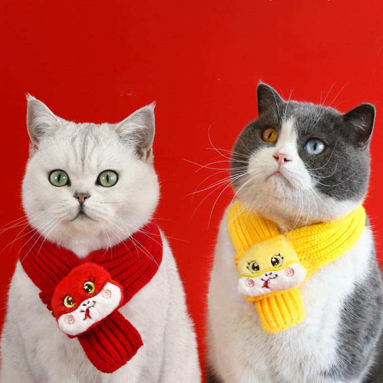  clothes muffler cat for pet snake cosplay .. cat for dog cat for scarf snood .. year . main dog cat for scarf autumn winter New Year new year 2025 year ba