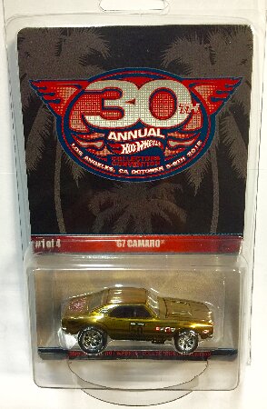  hot Wheels 30th Annual Collectors Convention ' 67 Camaro Limited to 2600 Individually Numbered Cars