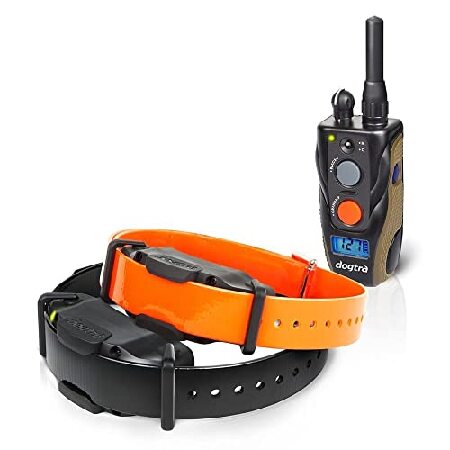 Dogtra 1902S Two Dog Remote Training Collar - 3/4 Mile Range, Rechargeable, Waterproof - Plus 1 iClick Training Card, Jestik Click Trainer - Value Bun