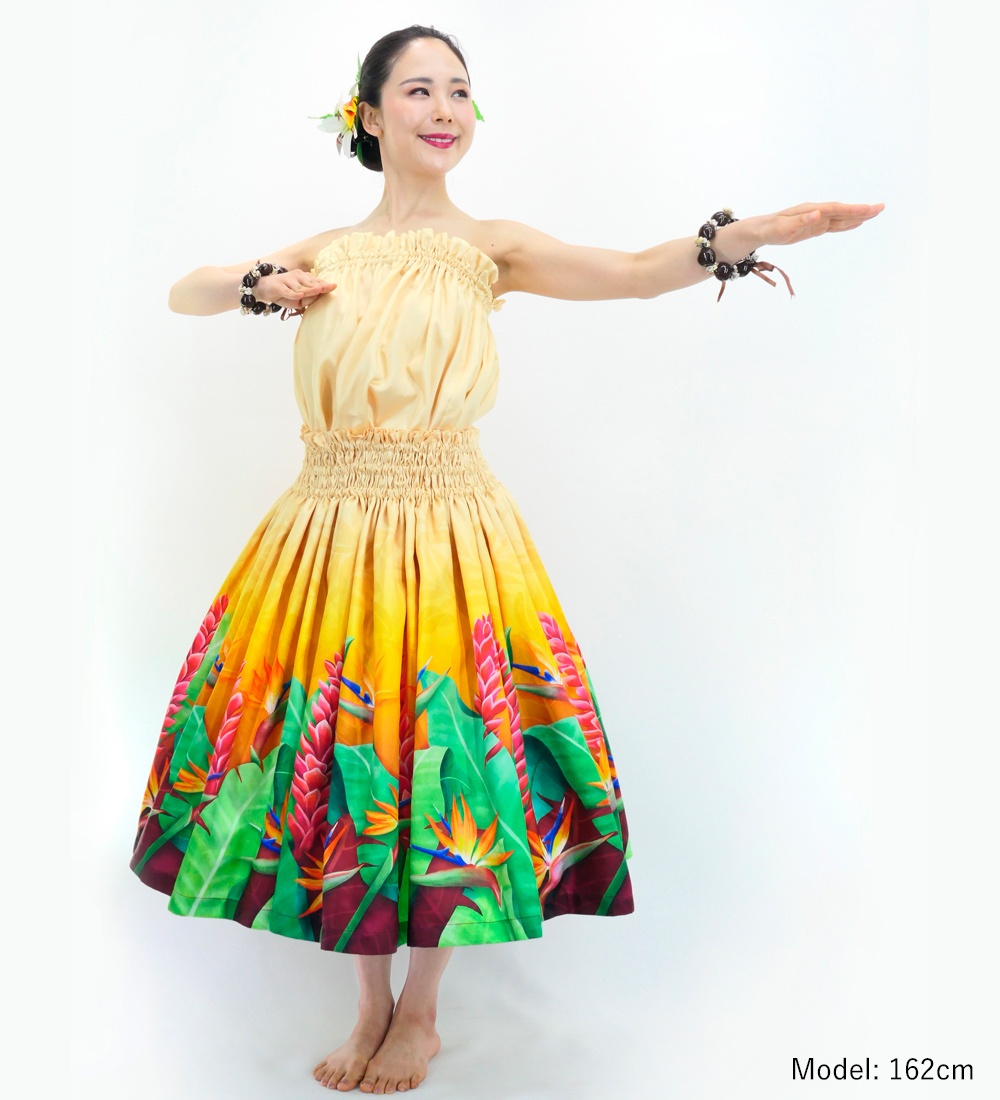  hula dance is possible to choose tops & pauskirt red Gin ja-& -stroke rely Cheer J3087-5