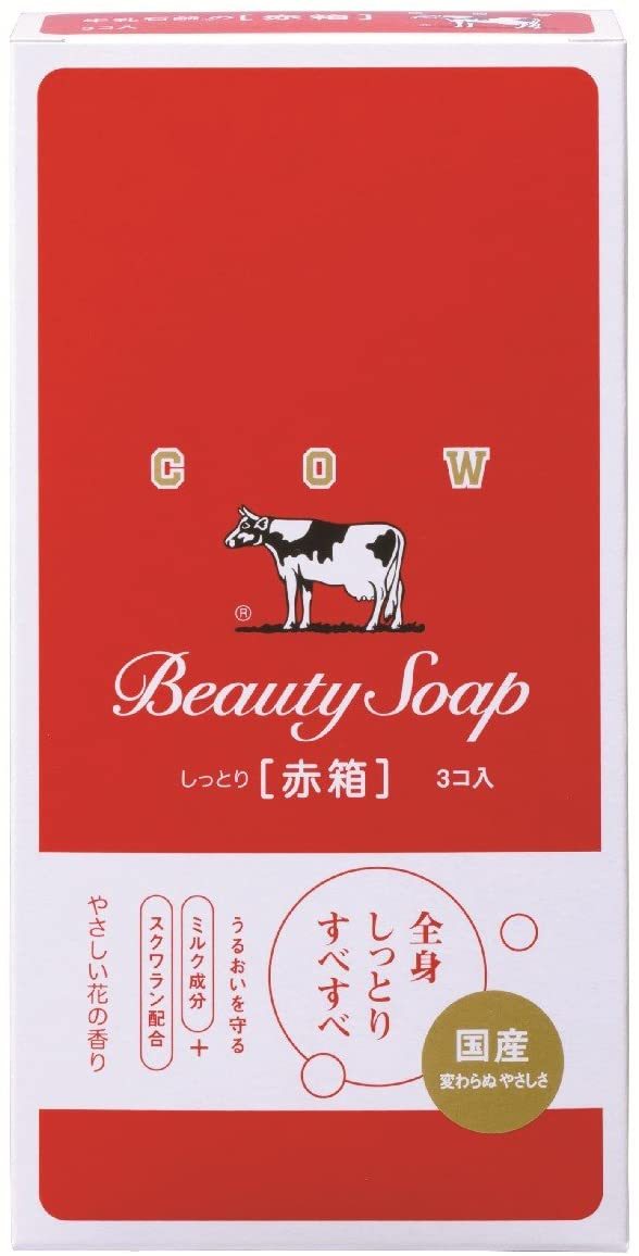 牛乳石鹸 カウブランド 赤箱 レギュラーサイズ 100g 3個入×1 カウ