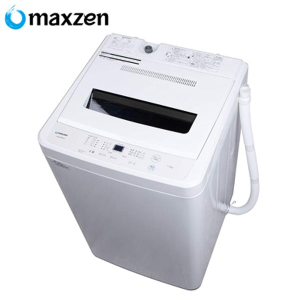 MAXZEN 6.0Kg 全自動洗濯機 JW60WP01WH （ホワイト） 洗濯機本体の商品画像