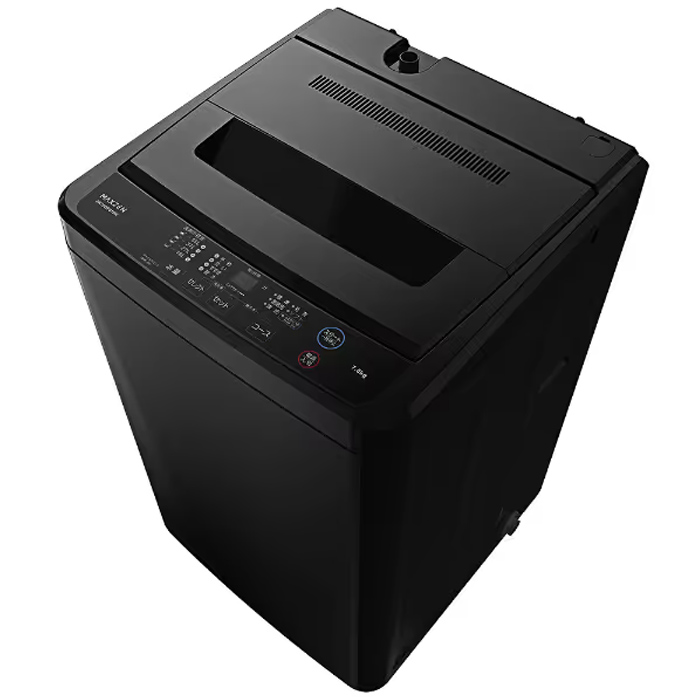 送料設置無料　maxzen 洗濯機 JW70WP01 MAXZEN 7.0kg 全自動洗濯機 JW70WP01BK （ブラック） 洗濯機本体 - 最