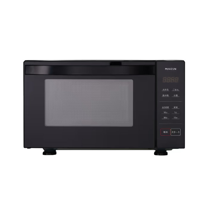 MAXZEN マクスゼン 18L 家庭用電子レンジ MJM18GZ01F-BK（ブラック