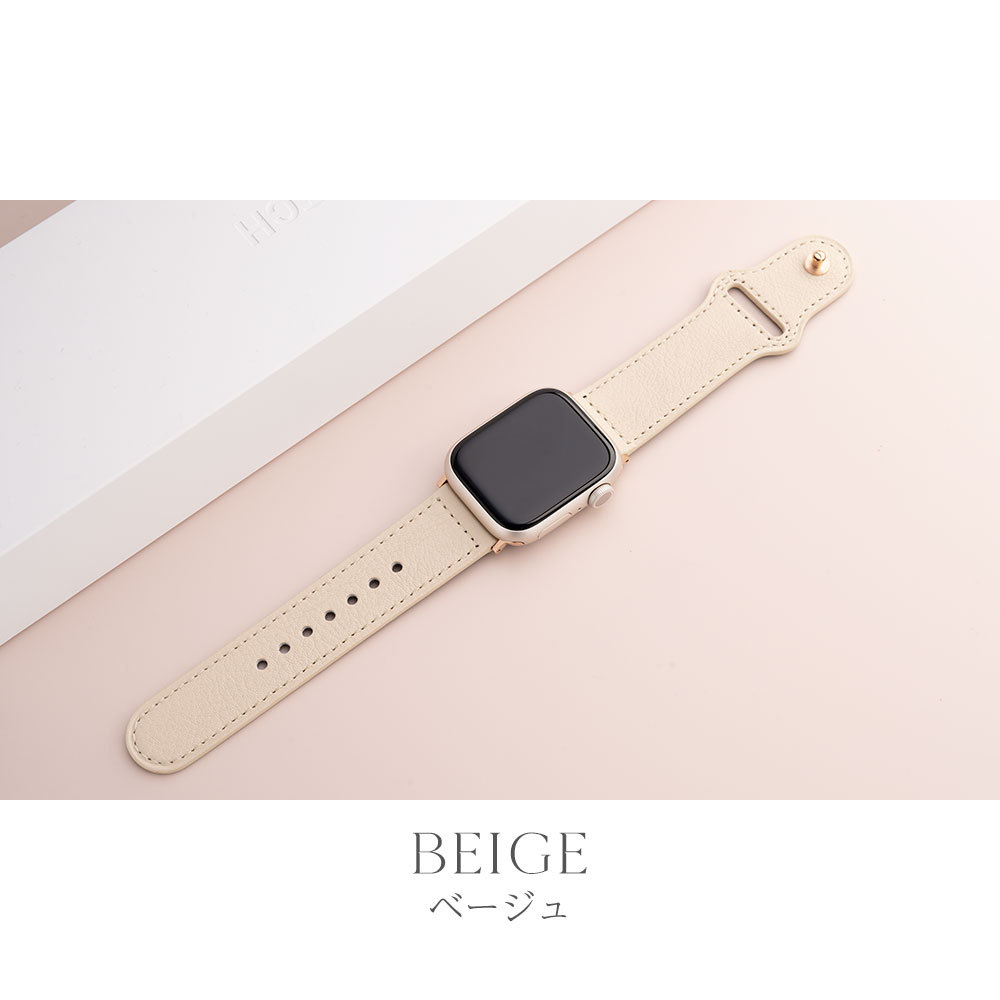  Apple watch band woman lady's leather original leather back surface waterproof leather Apple watch 9 8 7 SE 6 38mm 40mm 41mm 42mm 44mm 45mm stylish lovely 
