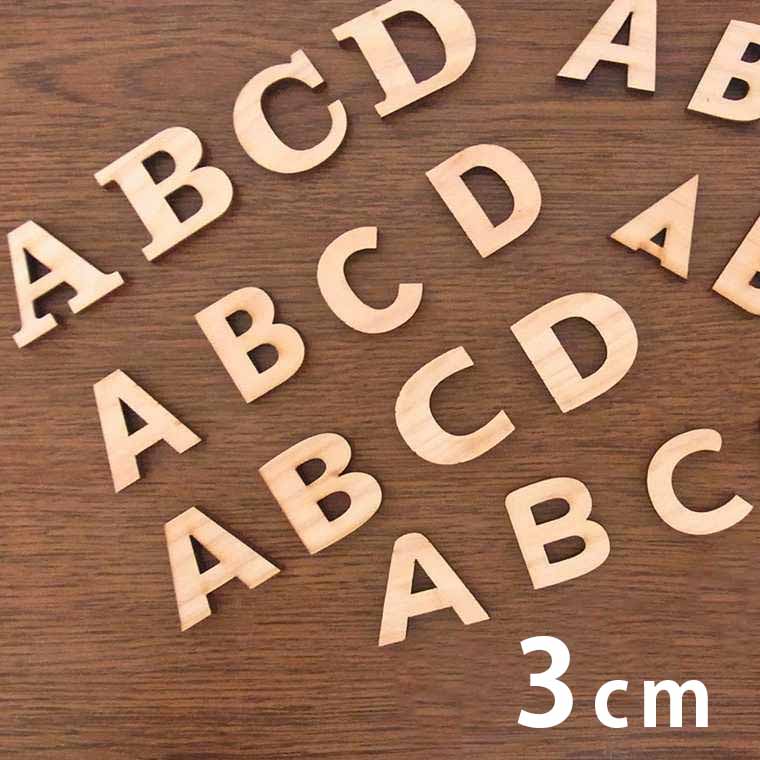 3cm толщина примерно 6mm вырезки знак алфавит большой знак из дерева "Enchante" labo[.. пачка соответствует ]