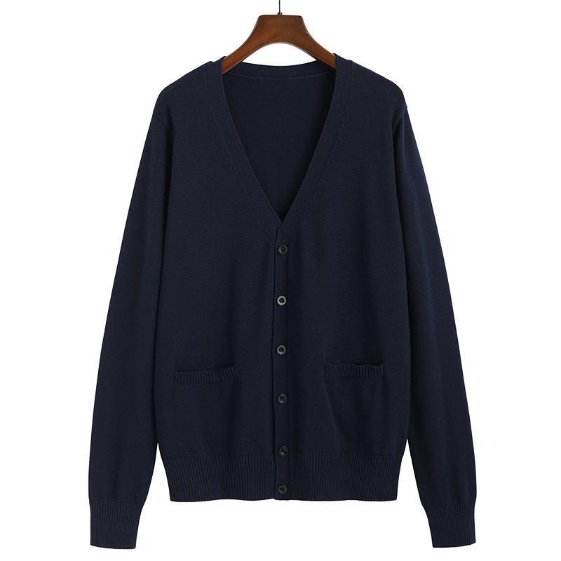 [ bulk buying . maximum 15%OFF] cardigan school cardigan knitted cardigan V neck tops sweater long sleeve no color formal JK uniform 