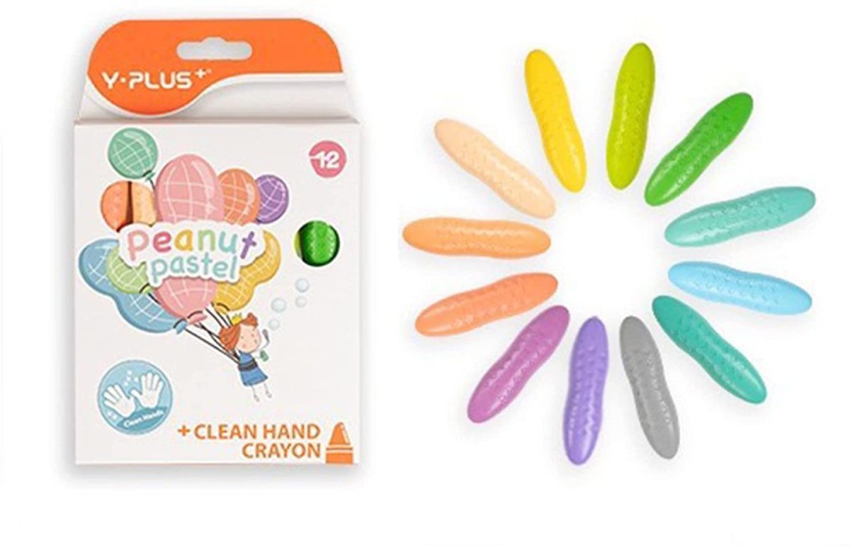 [ regular imported goods ] Peanuts crayons 12 color safety pretty child crayons coating ... breaking not .... hand . dirt not water ..... for children Kids gift 