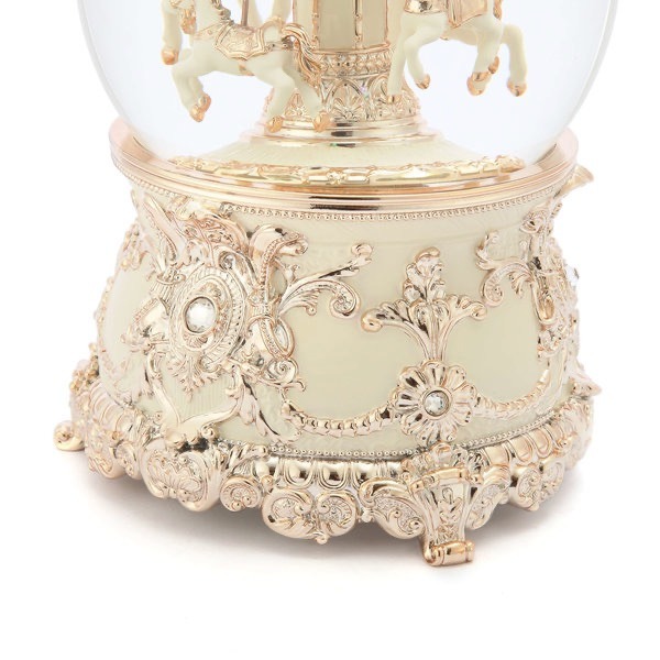  snow dome rose Gold *me Lee go- Land 120mm music box 