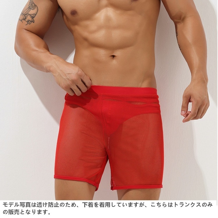  trunks men's hole mesh 5 minute height man underwear men's inner su0605