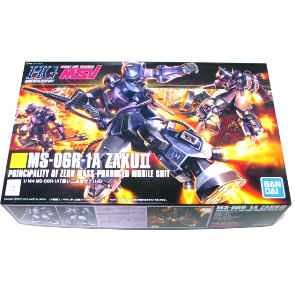 BANDAI MS-06R-1A 黒い三連星 ザクII （1/144スケール HGUC 151 機動