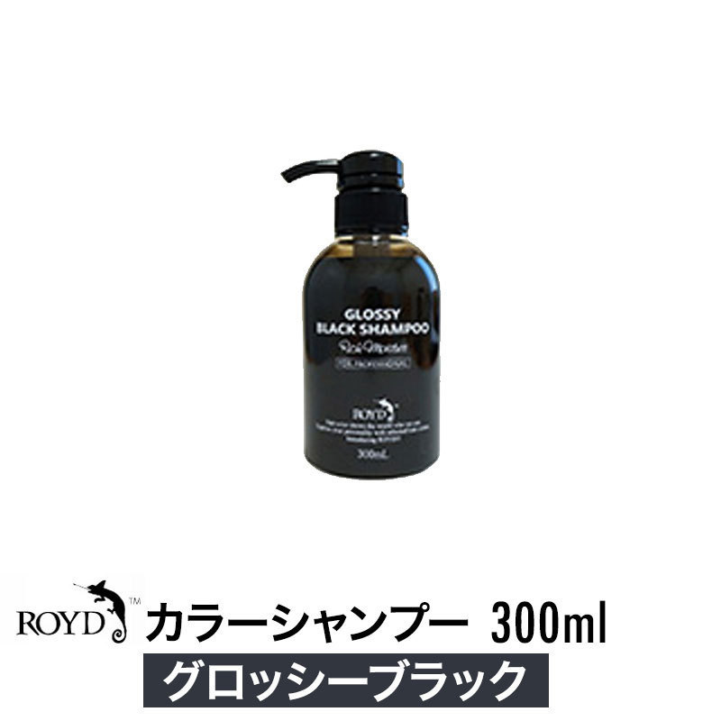 ROYD ロイド カラーシャンプー グロッシーブラック 300ml×1個 レディースヘアカラーリングの商品画像