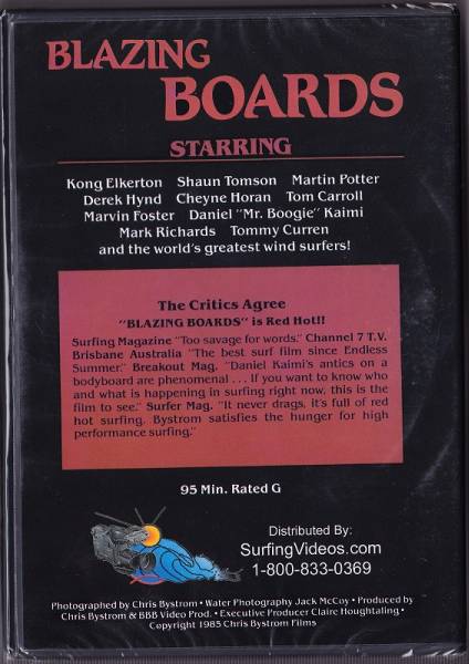  Surf DVD [BLAZING BOARDS] Tom Carol, Sean др. 80's