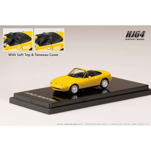 EUNOS ROADSTER J-Limited 1/43 サンバーストイエロー ホビージャパン ユーノス ロードスター （NA6CE） J-LIMITED