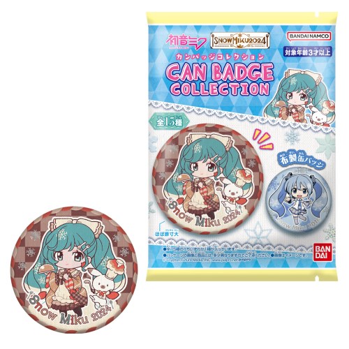 CAN BADGE COLLECTION SNOW MIKU(14 piece insertion ) Shokugan *chu- in chewing gum ( Hatsune Miku )(BOX) toy ... child Shokugan 