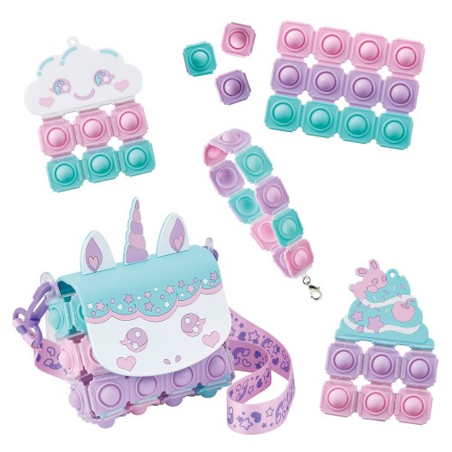 Push Pop Life!! sweet Unicorn bag set toy ... child girl playing house ... work .5 -years old 