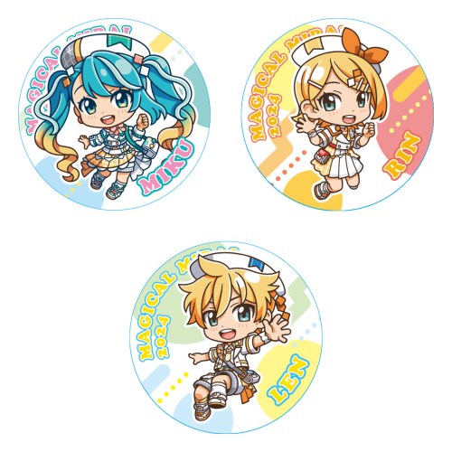 CAN BADGE COLLECTION Hatsune Miku [ magical Mira i2024](14 piece insertion ) Shokugan *chu- in chewing gum (BOX) toy ... child Shokugan 