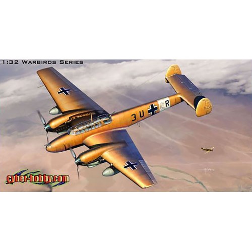 サイバーホビー WW.II ドイツ空軍 メッサーシュミット Bf110E-2 Trop（熱帯仕様）（1/32スケール CH3209） ミリタリー模型の商品画像