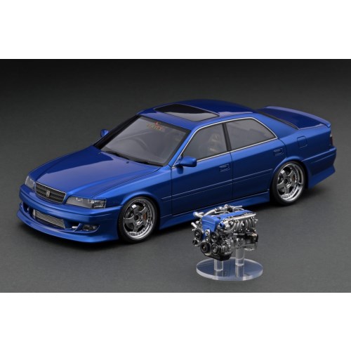1/18 VERTEX JZX100 Chaser Blue Metallic With Engine