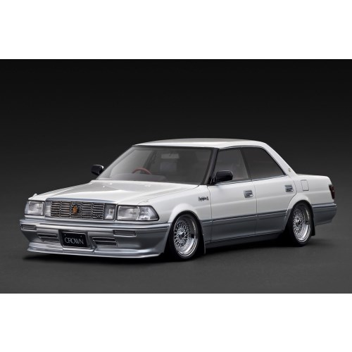 1/18 TOYOTA CROWN Royal Saloon G （130）（パールホワイト×シルバー） [IG3732]の商品画像