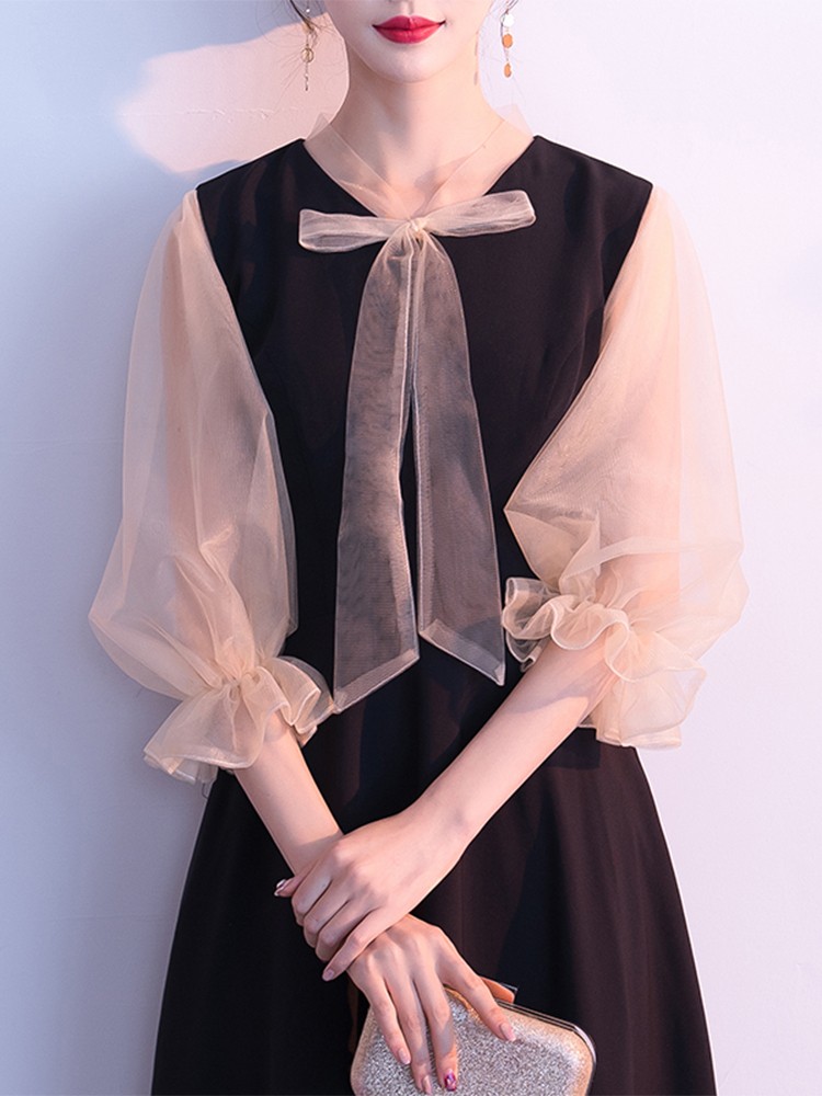 セール 新品 パーティードレス 安い 可愛い リボンタ レディース服