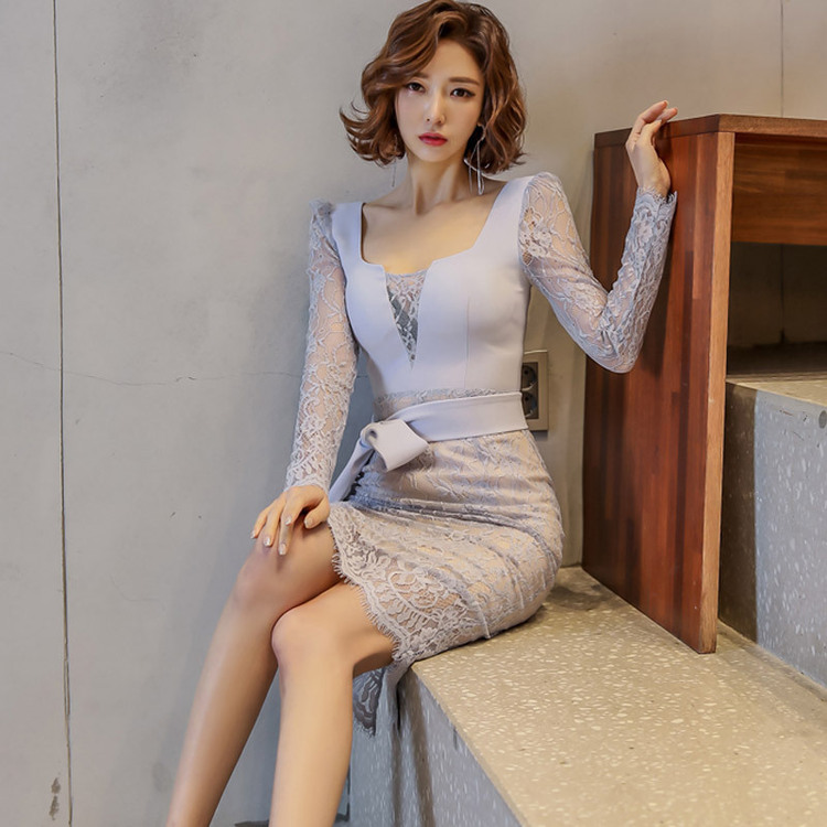 ワンピース 長袖 ひざ丈 膝丈 綺麗め レディース服爆買い 安い