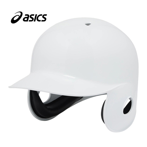  Asics asics for hardball batting helmet 3123A663 100 white men's lady's hardball baseball strike person for batter for helmet protector general baseball hardball 