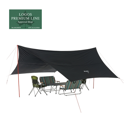 Black UV ヘキサ タープ5750-AG No.71808022 ロゴス Black UV ヘキサ5750-AG ヘキサタープ - 最安値・価格比較