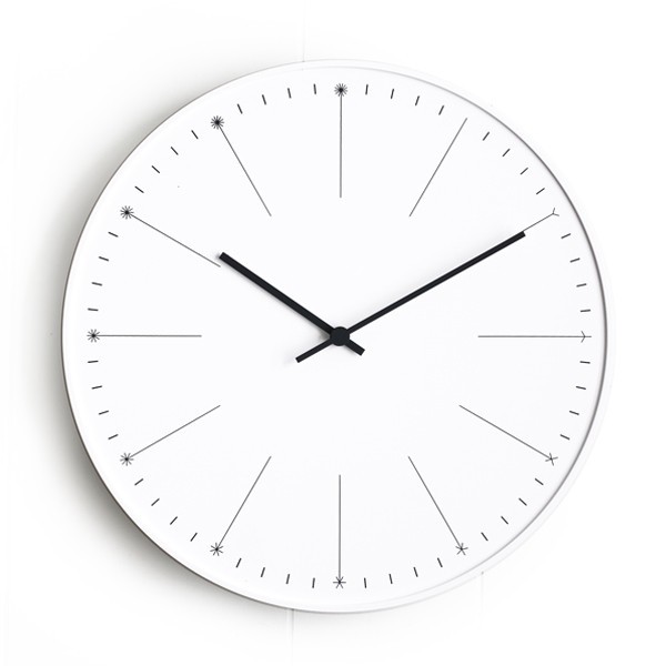 レムノス dandelion nendo NL14-11 WH（ホワイト） 掛け時計、壁掛け 
