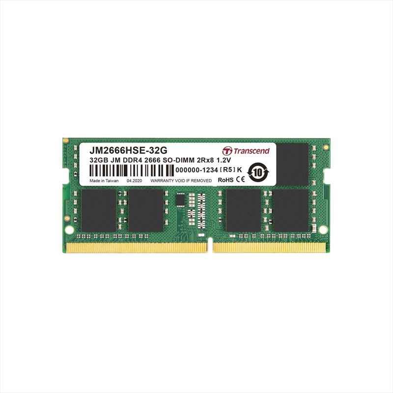 Transcend JM2666HSE-32G 32GB DDR4 2666 SO-DIMM メモリ 1枚｜Yahoo