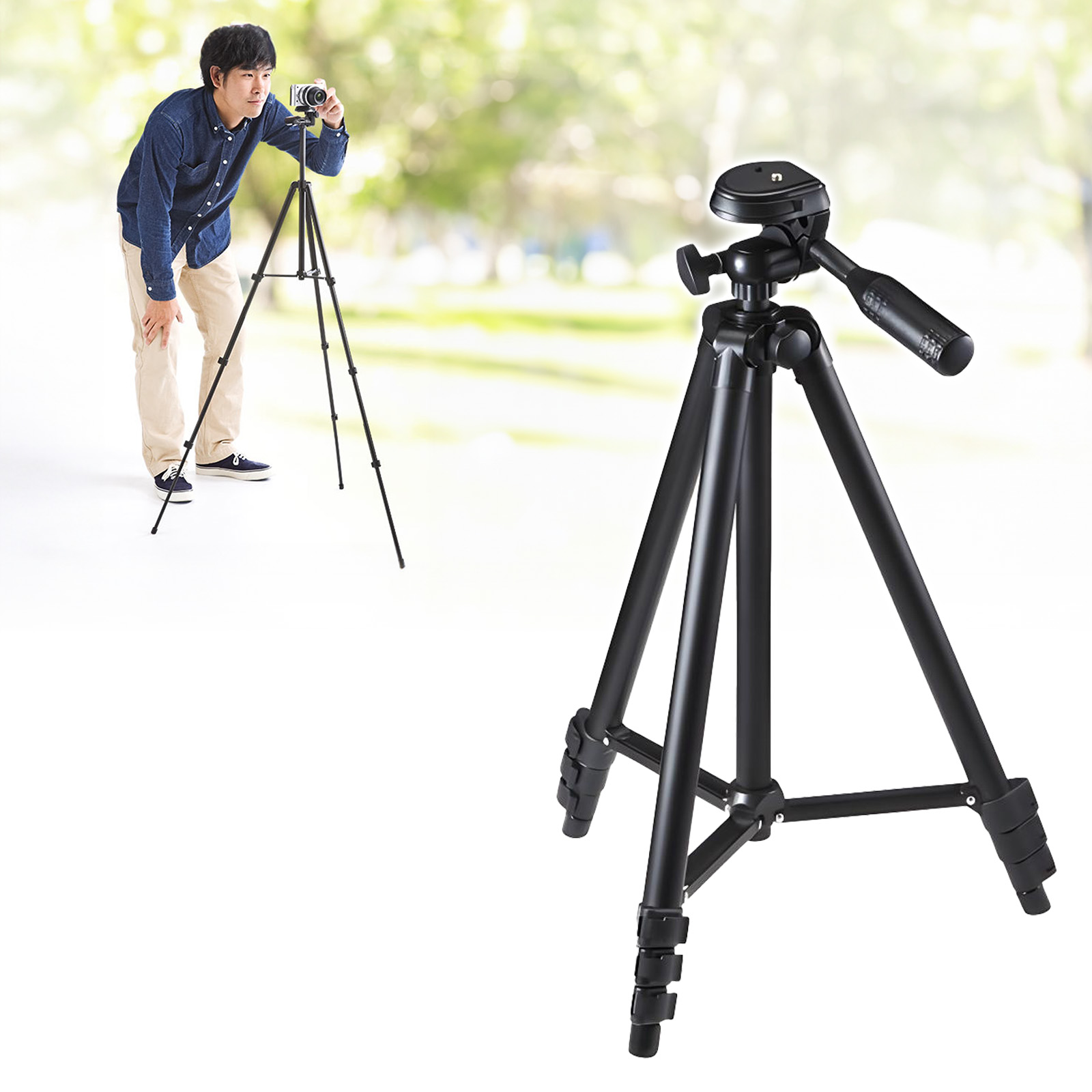 カメラ三脚 200-CAM021N （4段/2WAY雲台付き）の商品画像