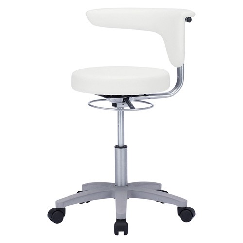 病院向け丸椅子 W525×D525×H685～815×SH455～585mm SNC-HP3VW2 （ホワイト）の商品画像