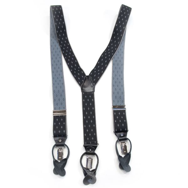 KIETH( Keith )KES89384-2 2 way тип мужской для подтяжки | Bray sis(SUSPENDER/BRACES)elas Tec X телячья кожа 35mm черный | мелкий рисунок 