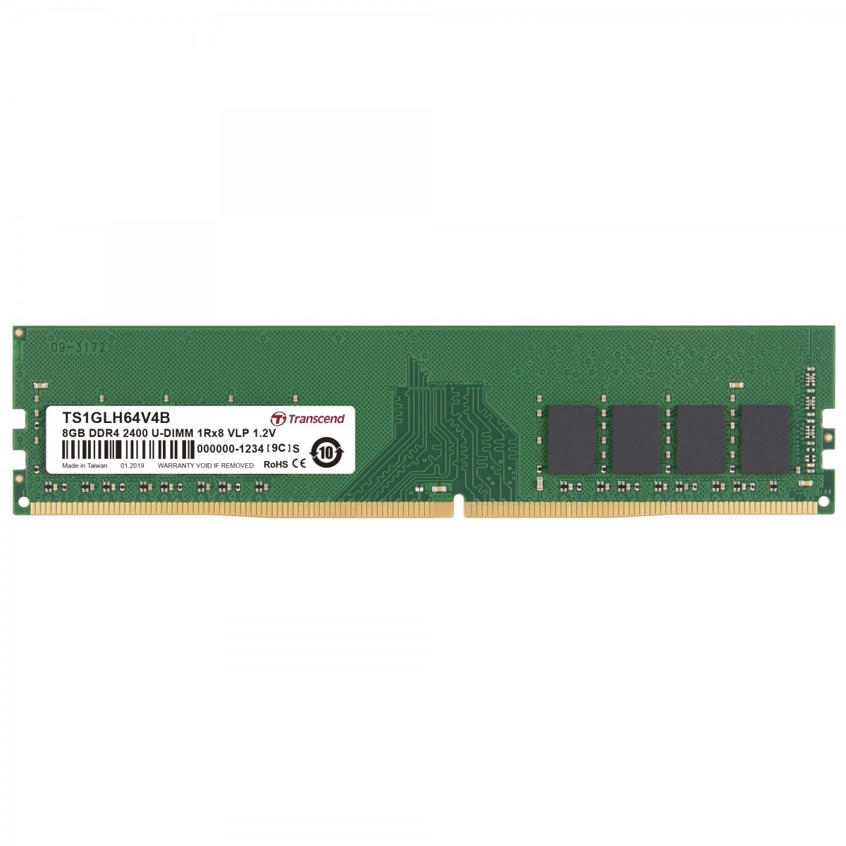 Transcend TS1GLH64V4B DDR4-2400 デスクトップ用メモリ 8GB 2枚 16GB