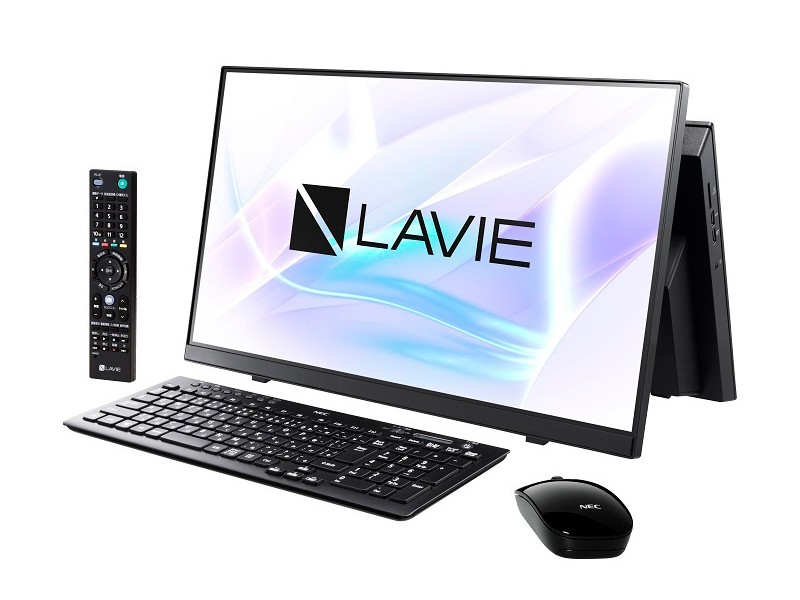 NEC LAVIE Home All-in-one HA770/RAB [PC-HA770RAB] ファインブラック LaVie Windowsデスクトップの商品画像