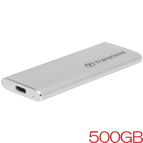 Transcend TS500GESD260C [ESD260C ポータブルSSD 500GB シルバー] 外付けSSDの商品画像