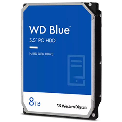 HDD ウエスタンデジタル WD80EAAZ [WD Blue （8TB 3.5インチ SATA 6G 5640rpm 256MB）] 内蔵型ハードディスクドライブの商品画像