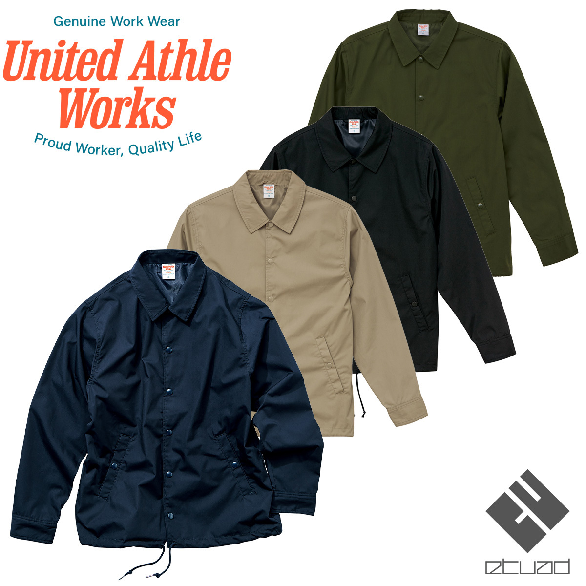 United Athle Works united a attrition Works T/C coach jacket ( lining attaching ) 7448-01 XS~XL