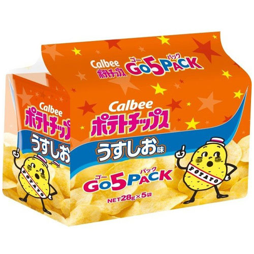 カルビー カルビー ポテトチップス うすしお味 ゴーパック 140g（28g×5袋入）×16袋 スナック菓子の商品画像