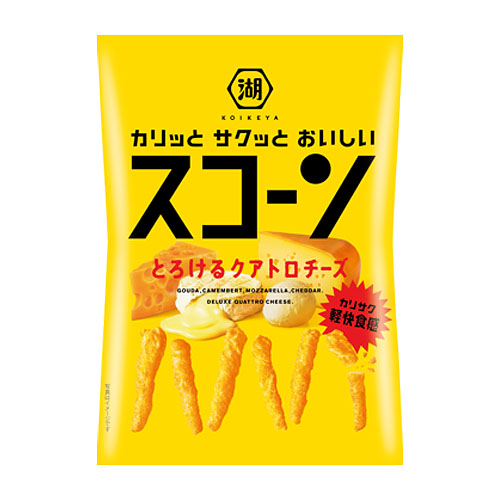 湖池屋 湖池屋 スコーン とろけるクアトロチーズ 78g×24袋 スコーン スナック菓子の商品画像