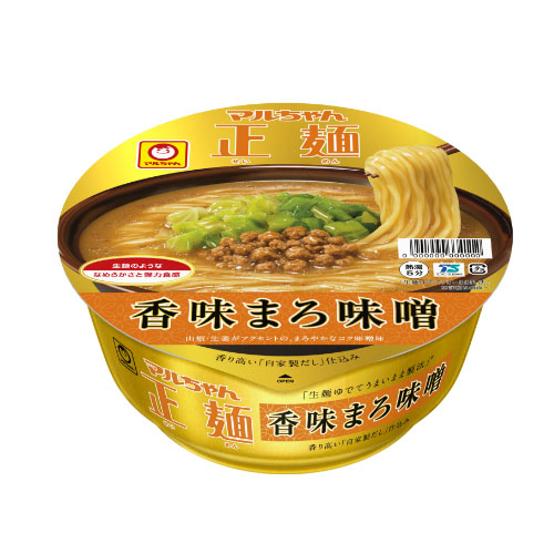 東洋水産 マルちゃん正麺 カップ 香味まろ味噌 129g × 24個 マルちゃん正麺 カップラーメンの商品画像