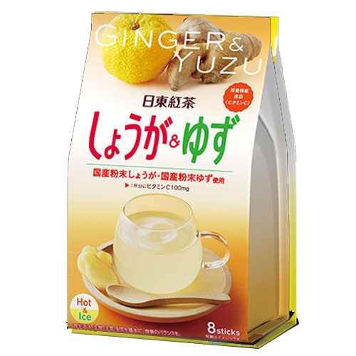 日東紅茶 日東紅茶 しょうが＆ゆず スティック 8本 ×12セット 粉末、インスタント紅茶の商品画像