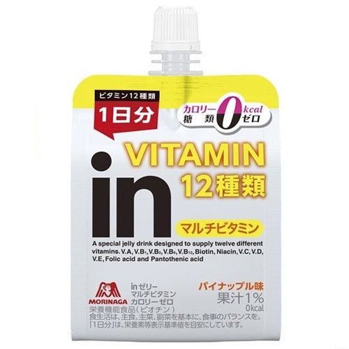 森永製菓 森永製菓 inゼリー マルチビタミン カロリーゼロ 180g × 36個 inゼリー ゼリー飲料の商品画像