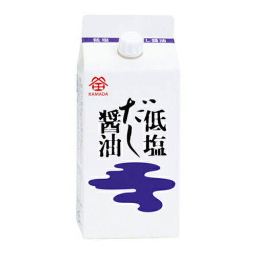 鎌田醤油 鎌田醤油 低塩だし醤油 紙パック 200ml×20本 減塩醤油の商品画像
