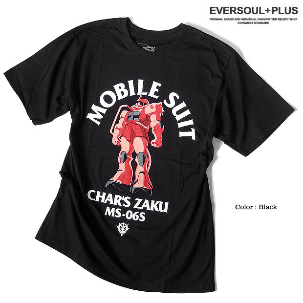 BANDAI MS-06S シャア専用ザク Tシャツ XL eversoul_eplus1246
