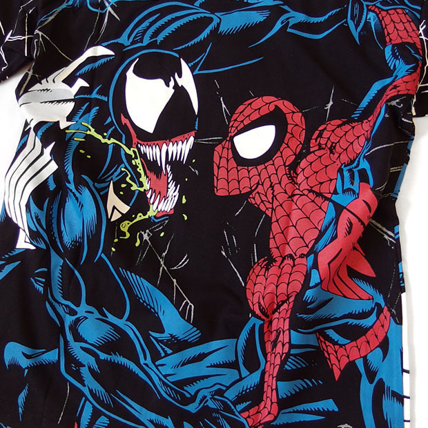 ヴェノム Marvel ベノム マーベル プリント Tシャツ キャラクター 総柄 プリント 半袖 スパイダーマン アメコミ Tシャツ グッズ メンズ 黒 ブラック 派手 Eplus1079 Eversoul Plus メンズファッション 通販 Yahoo ショッピング